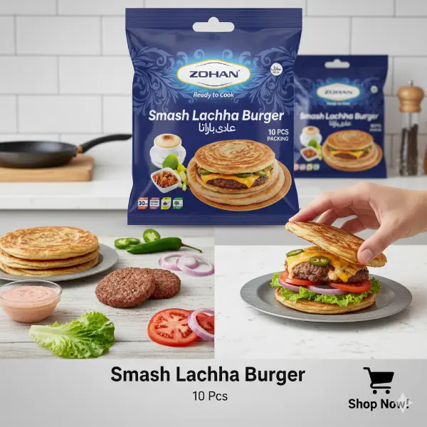 Smash Lachha Burger Paratha 10 Pcs