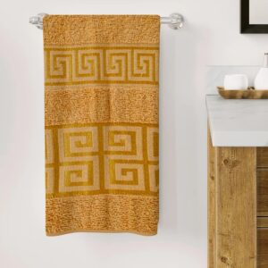 Premium Bath Towel with Elegant Greek Border
