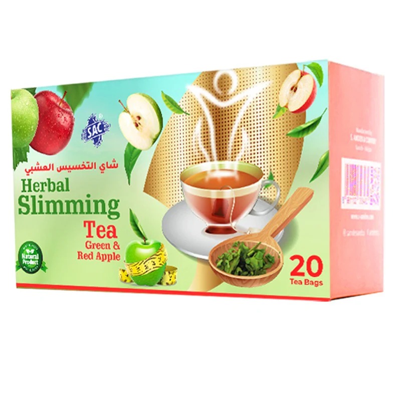 Herbal Slimming Green Tea – Green & Red Apple Flavor
