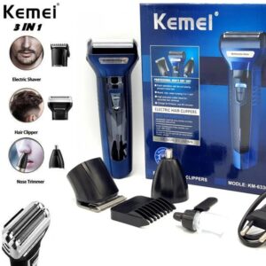 3-in-1 Rechargeable Shaver & Sideburns Hair Trimmer