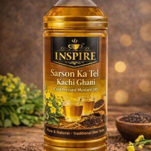 Sarson Ka Tel – Kachi Ghani (Cold Pressed Mustard Oil)