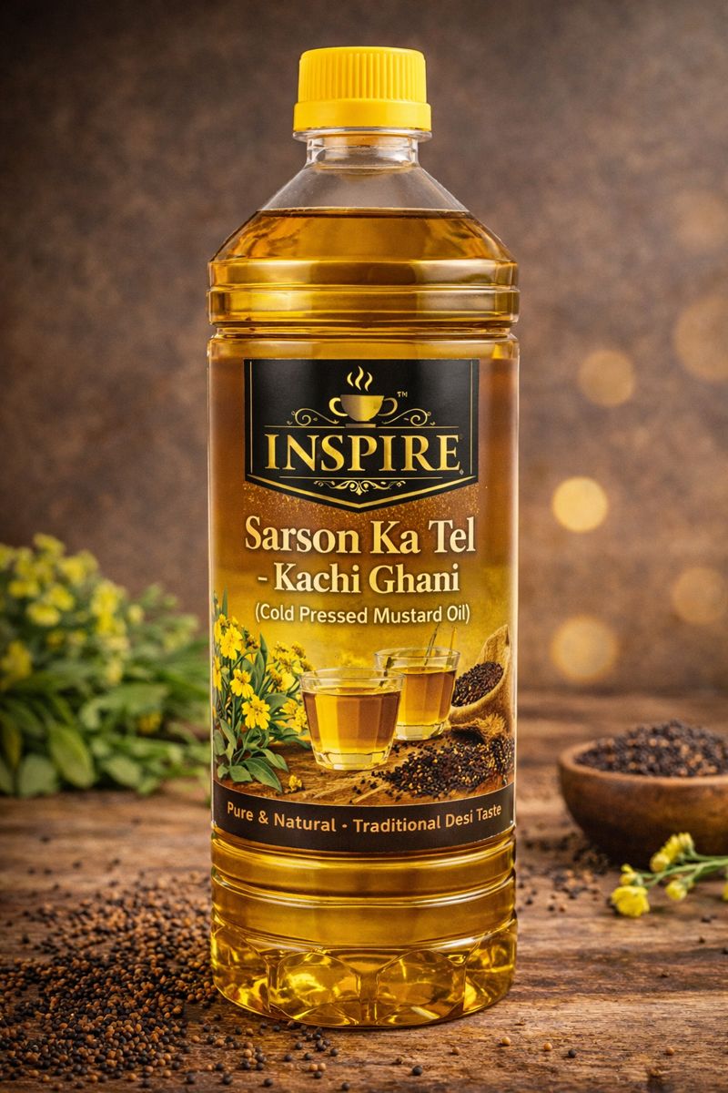Sarson Ka Tel – Kachi Ghani (Cold Pressed Mustard Oil)